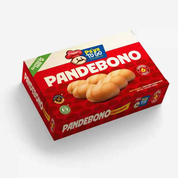 Hotpandeyuca | Pandebono | Yuca Cheese Bread | 14.8  Oz  12x6 Units E.