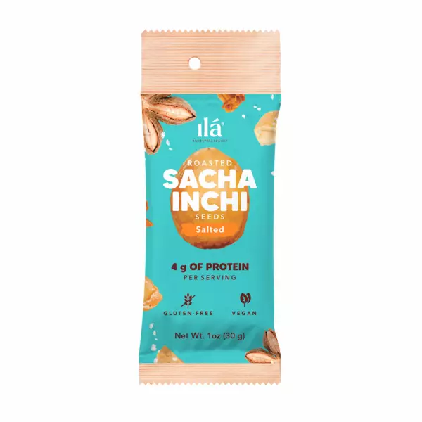 ILÁ: Ancestral Legacy | Salted Roasted Sacha Inchi Snacks | 1.058 oz E.