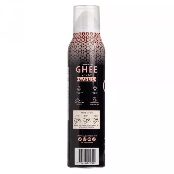 Karavansay Alimentos Naturales | Ghee Spray Garlic | 5 oz E.