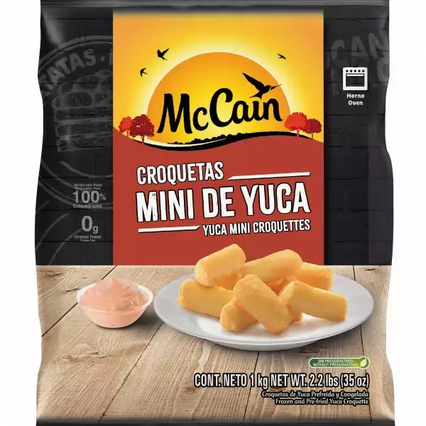 McCain | Cassava/Yuca  mini | 35 ozs. /56 units per bag retail E.