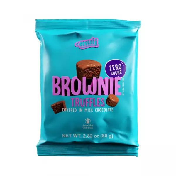 Muii | Brownie truffles | Sugar free in bites 2.8 oz E.