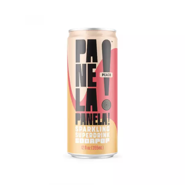 Panela!Panela! | Sparkling Superdrink, Peach |  12 fl oz. E.