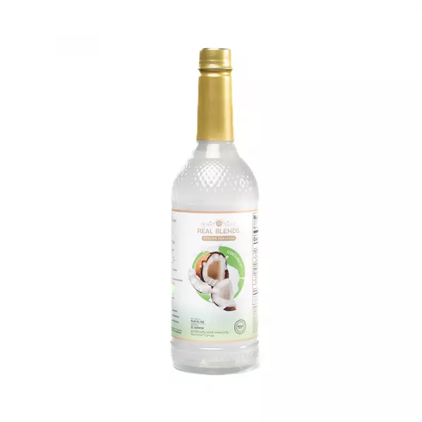 Real Blends | Coconut Premium Blend Syrups Premium | 33.8 fl oz