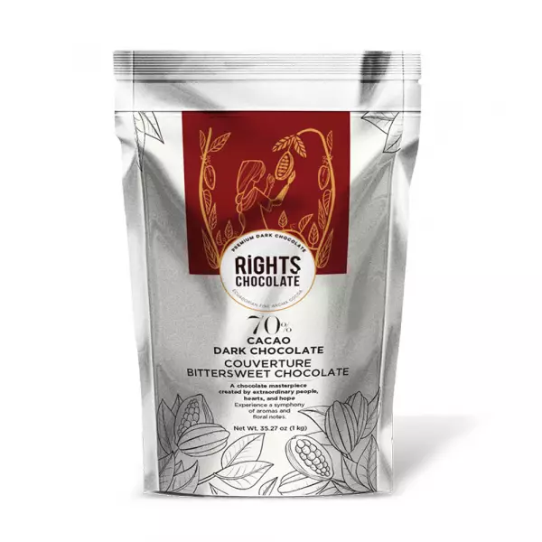 Rights Chocolate | 70% Dark Chocolate Coverture bittersweet Chocolate | 35,27 oz E