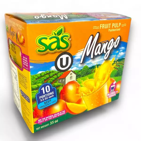 SAS | Pasteurized Mango Fruit Pulp | 35 oz (1.000gr) E.