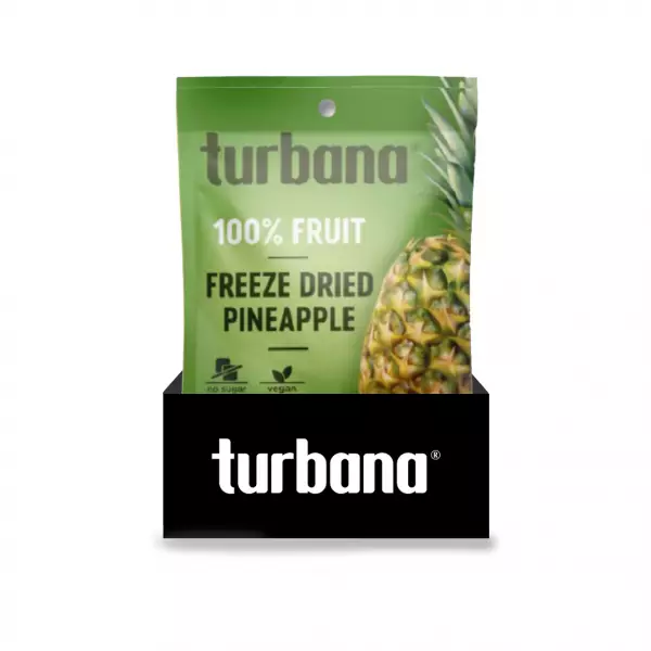 Turbana | Freeze dried pinapple | 6 pack 2.52 oz E.
