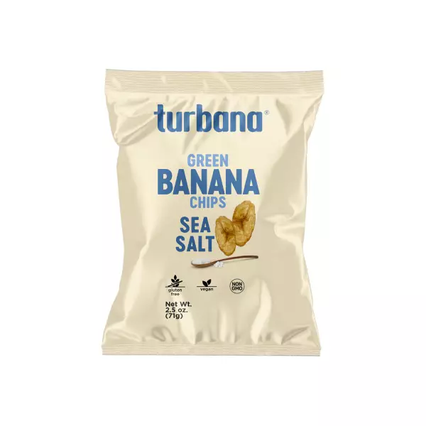 Turbana | Sea salt Banana chips | 2.5 oz E.