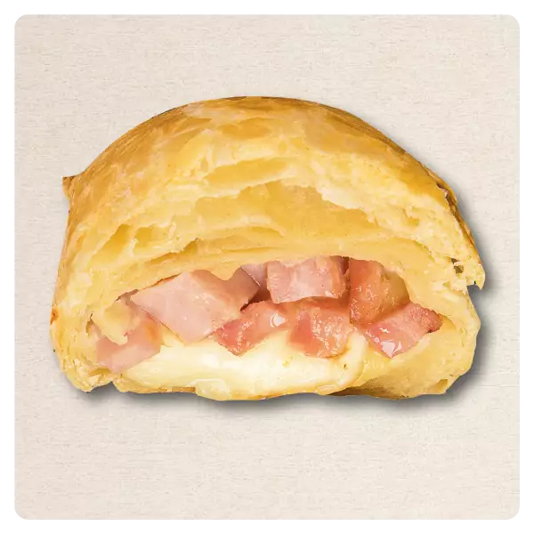 Yummy Puffies | Puff Pastry Stuffed With Ham and Cheese Raw  | E.