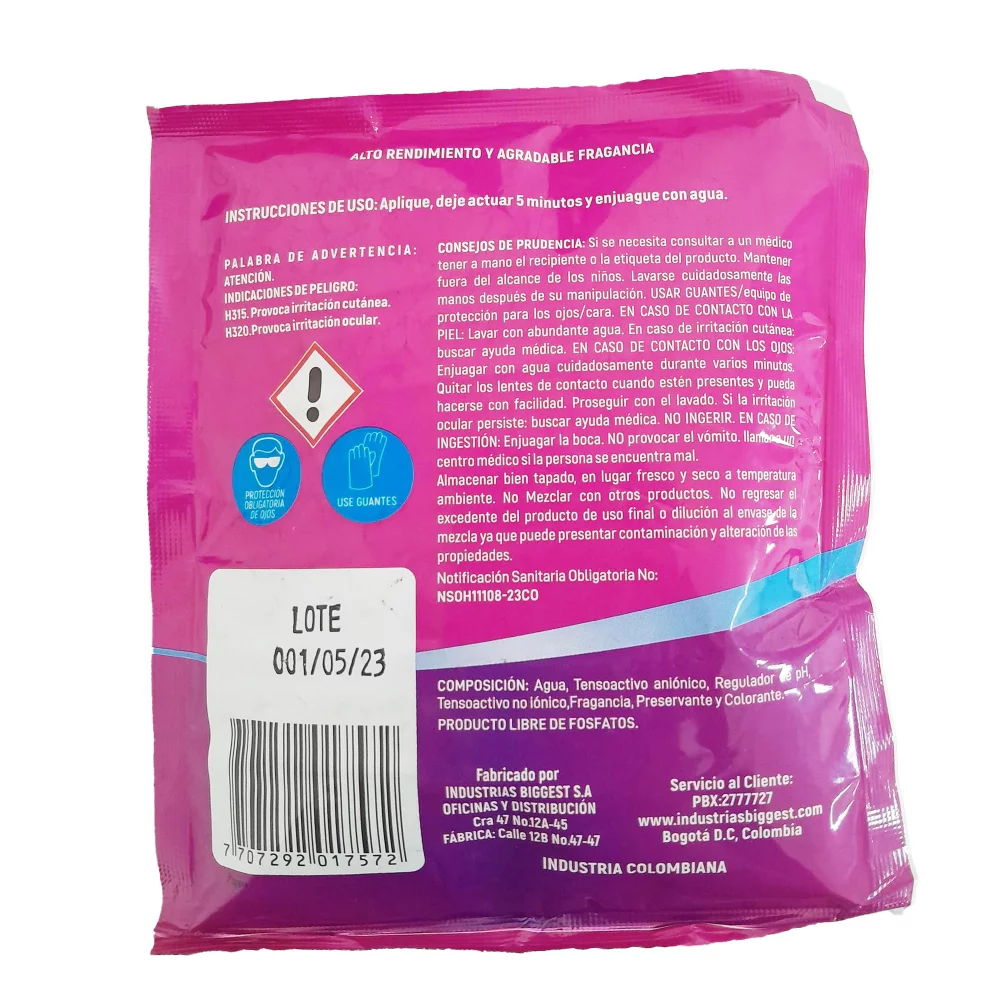 Superconcentrado X6 Limpiador De Pisos Y Superficies Lavanda Sachet 80Ml