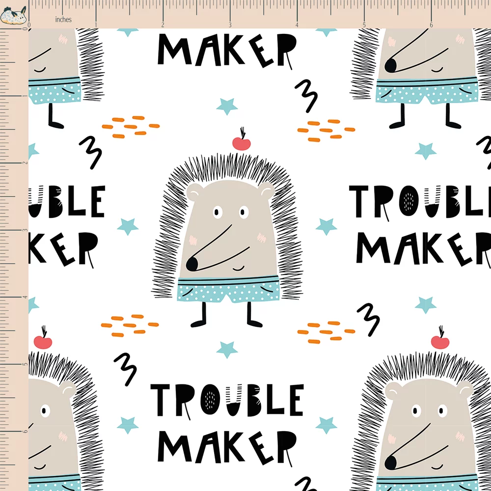 Cotton Jersey Big Kids Trouble Maker