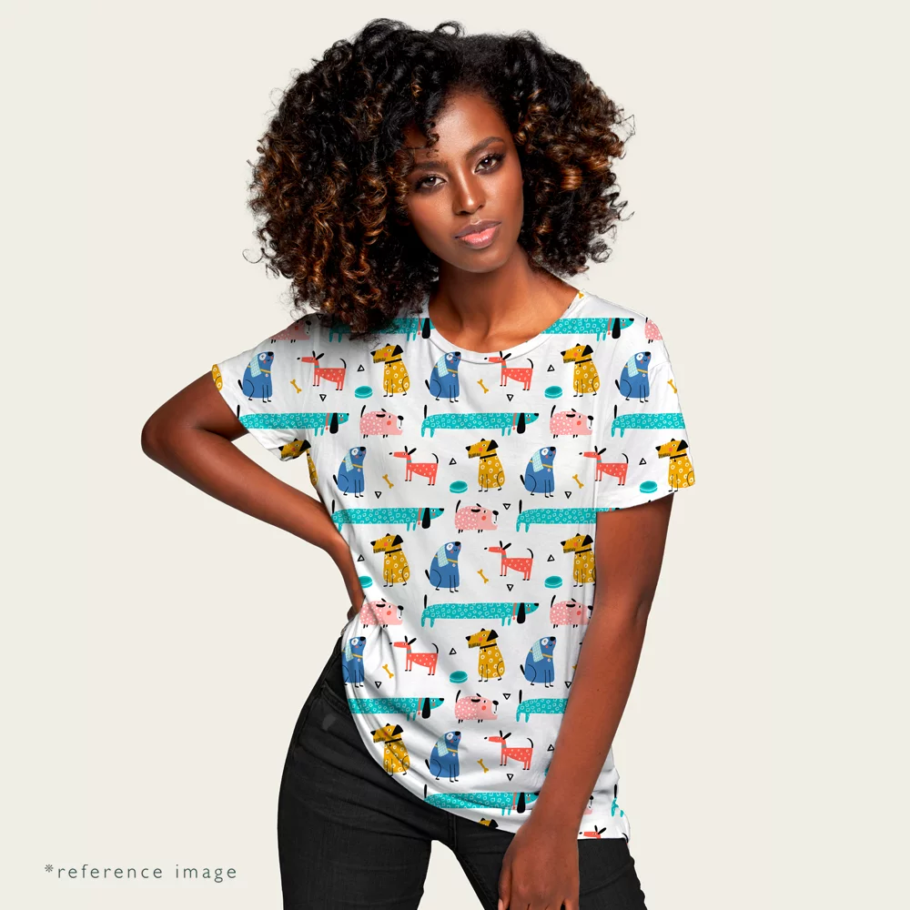 Cotton Jersey Dog And Cats 1002