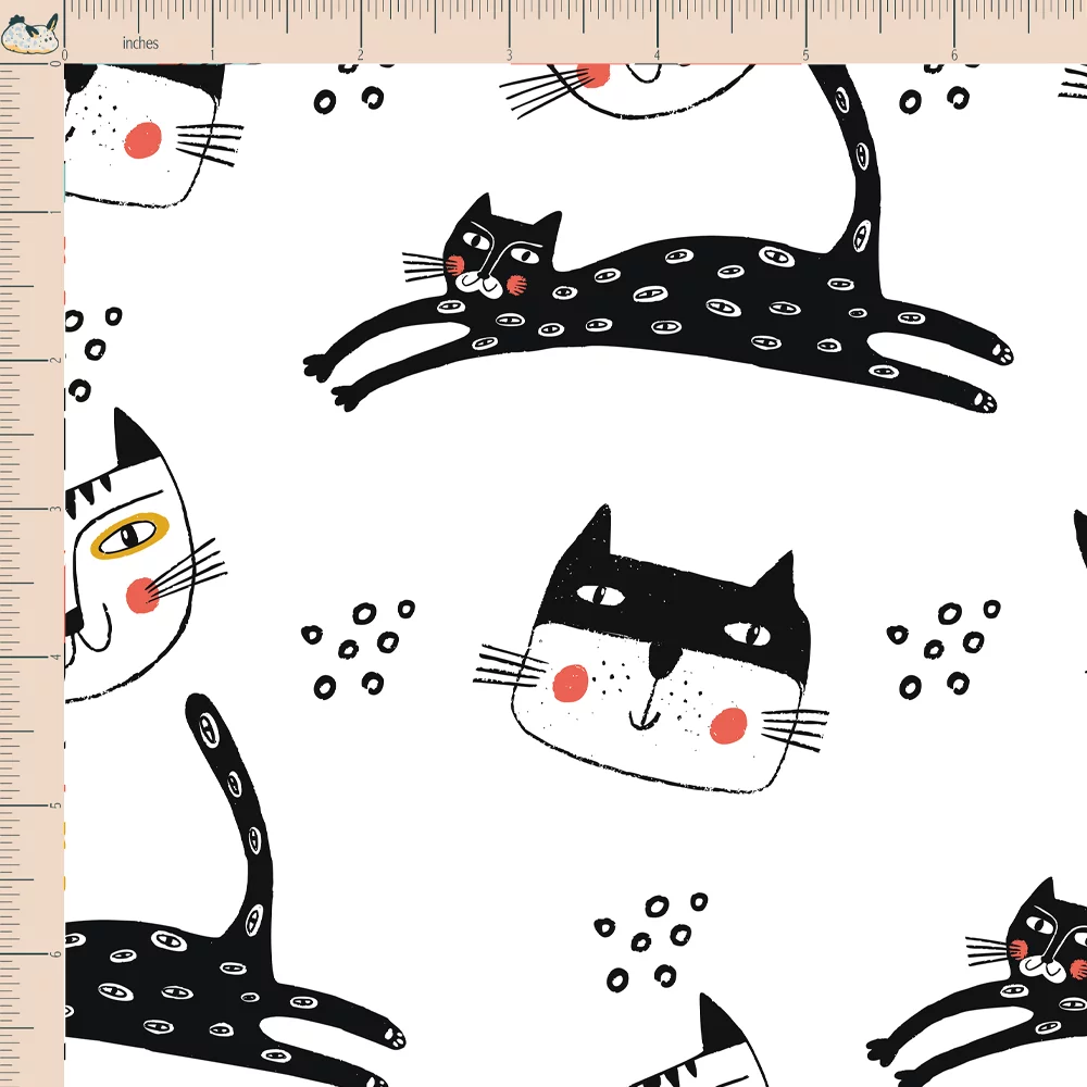Cotton Jersey Dogs And Cats 202