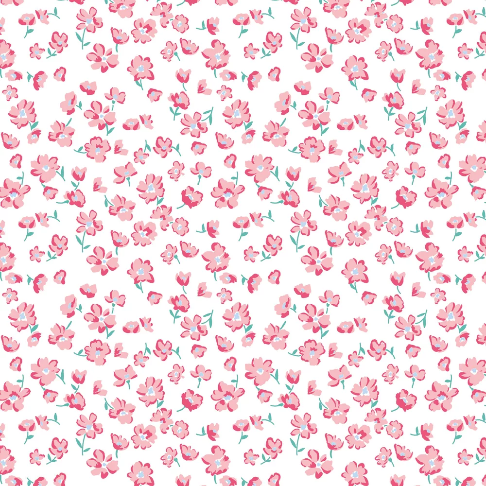 Cotton Jersey Falling Flowers