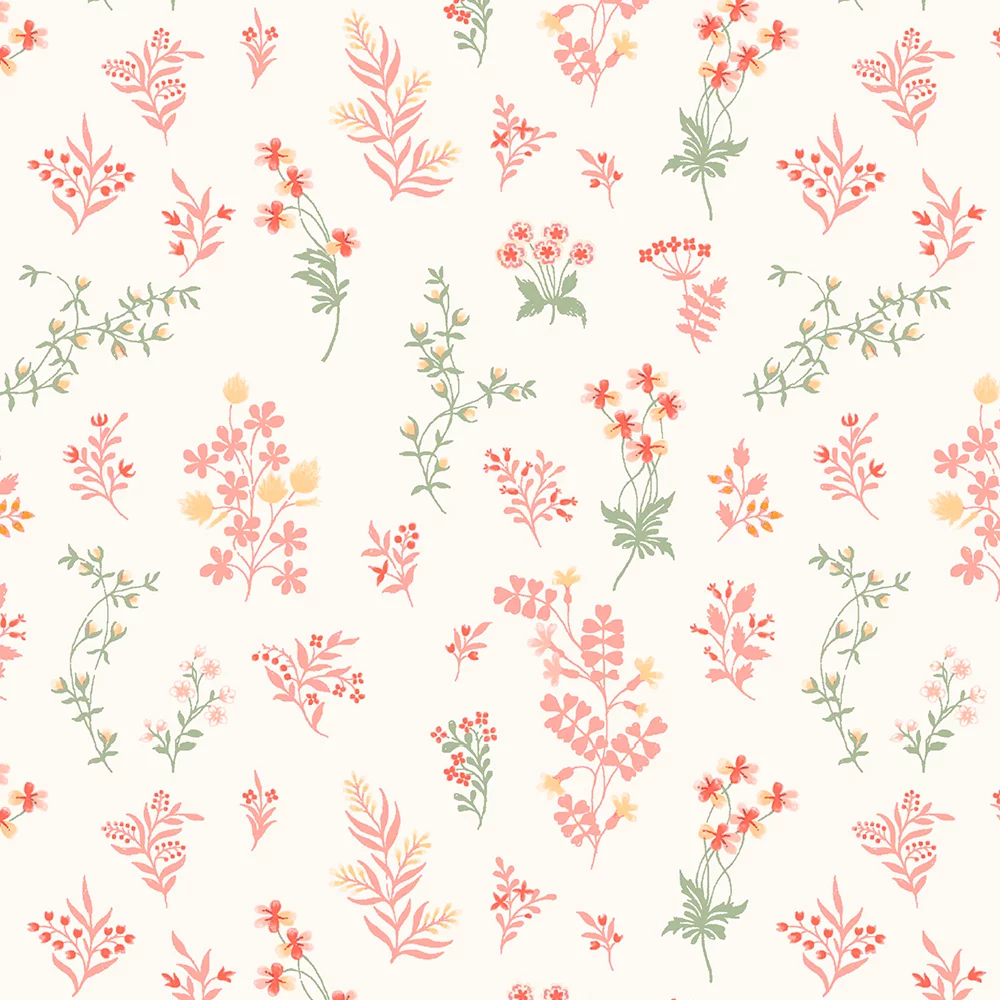 Cotton Jersey Lady Flowers