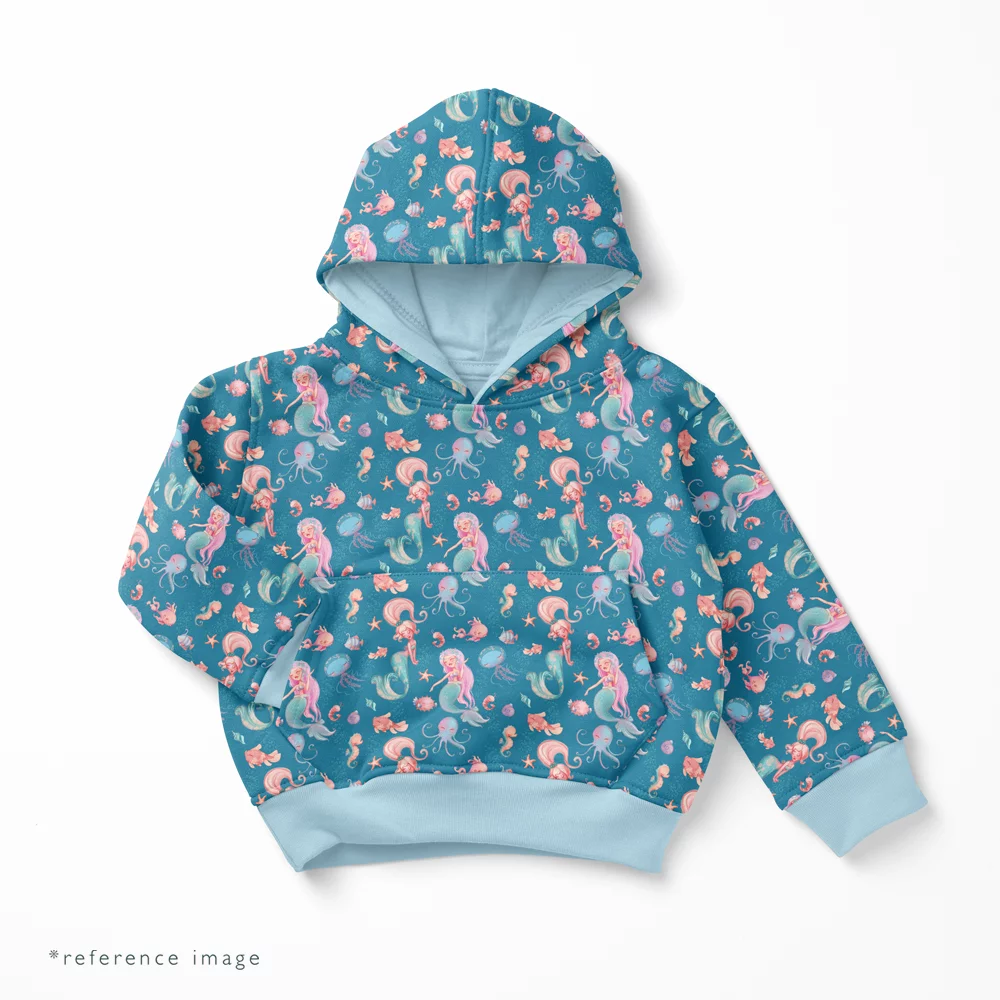 Cotton Jersey Mermaid Blue