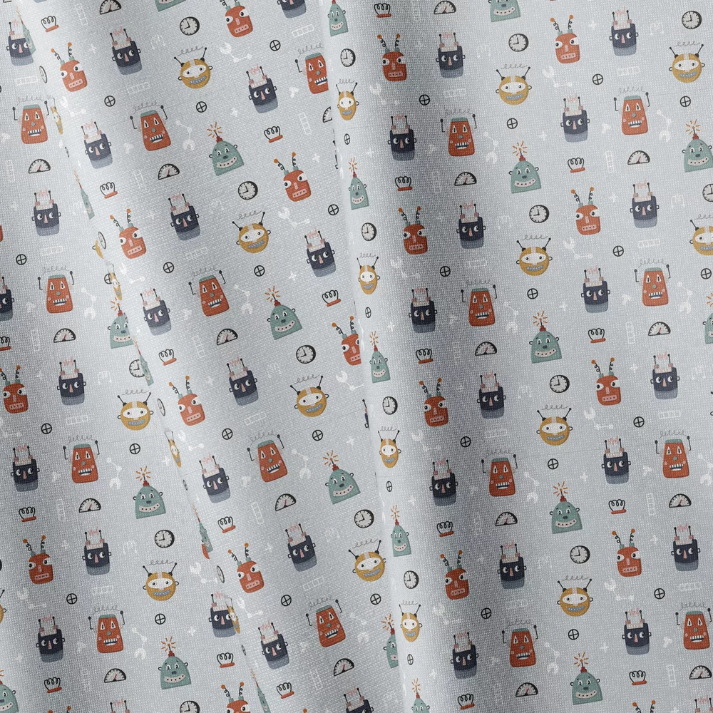 Cotton Jersey Robots 2