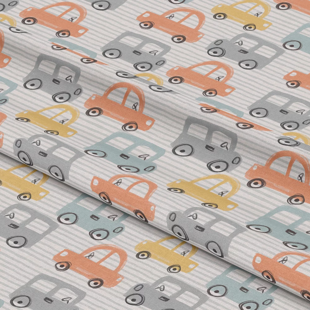 French Terry My Little Boy Cars
